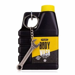 GEL sprchový 200ml BATH and BODY TOOLKIT v láhvi ve tvaru kanystru s klíčenkou, 3 motivy ACCENTRA