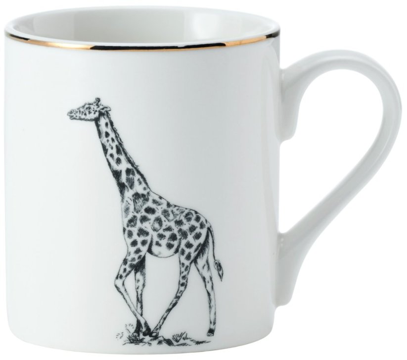 Porcelánový hrníček Giraffe - Barva: bílá