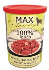 MAX deluxe srnec, daněk, jelen 400g