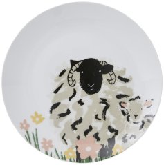 Porcelánový dezertní talíř Woolly Sheep