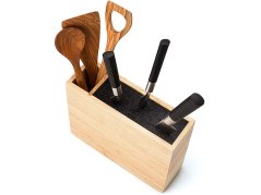 Blok na nože s flexi vložkou a přihrádkou na náčiní