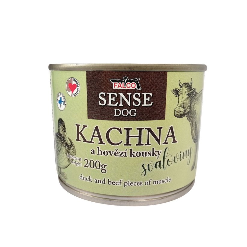 FALCO SENSE DOG kachna a hovězí 200g