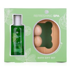 SET koupelový SPA COLLECTION v dárkové krabičce s dřevěným masážním válečkem