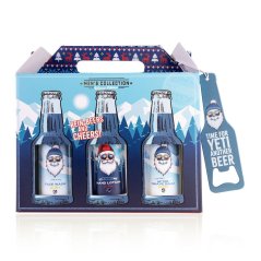 SET koupelový MEN'S COLLECTION WINTER EDITION v dárkové krabičce po 6ks s otvírákem