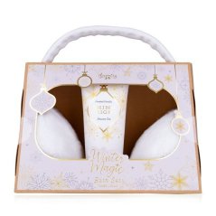 SET koupelový WINTER MAGIC v dárkovém balení vč. klapky na uši ACCENTRA