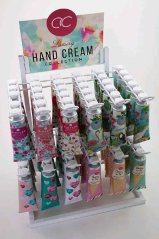 DISPLAY kov na KRÉMY NA RUCE(PRÁZDNÝ displej, na72 ks krémů 60 ml)49x31x24,5cm ACCENTRA