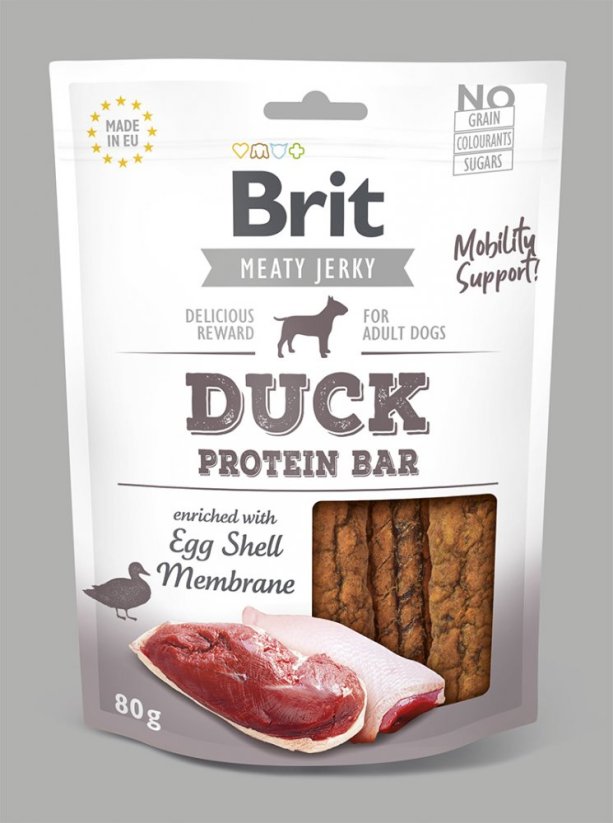 Brit Jerky Duck Protein Bar 80g