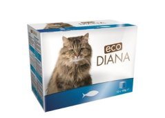 Diana eco Cat rybí kousky v omáčce 12 x 100 g