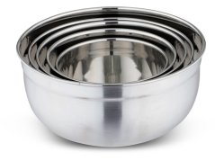 Sada 5 kuchyňských misek nerezové s víkem