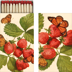 Dárkové zápalky Strawberry & Butterfly