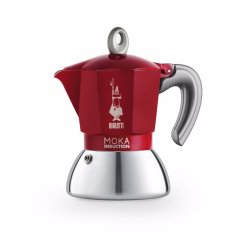 New Moka Indukce 4 porce červená