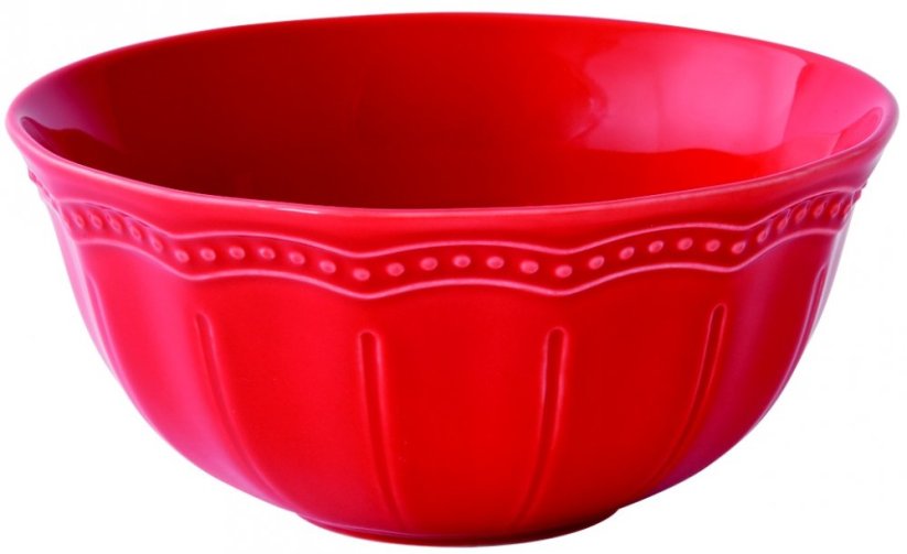 Porcelánová miska Elite Red - Barva: červená