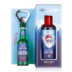 SET koupelový MEN'S COLLECTION WINTER EDITION v dárkové krabičce s otvírákem "pivní lahev" NOVINKA A