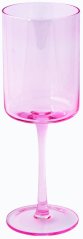 Sada dvou růžových skleniček na víno Rainbow Pink