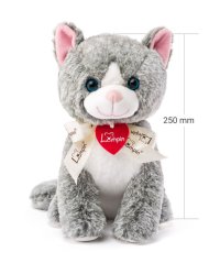 Kočka MADELEINE tmavě šedá (25 cm) NOVINKA LUMPIN