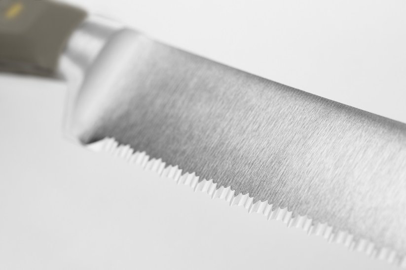 CLASSIC COLOUR Nůž na uzeniny s vlnkovaným ostřím, Velvet Oyster, 14 cm