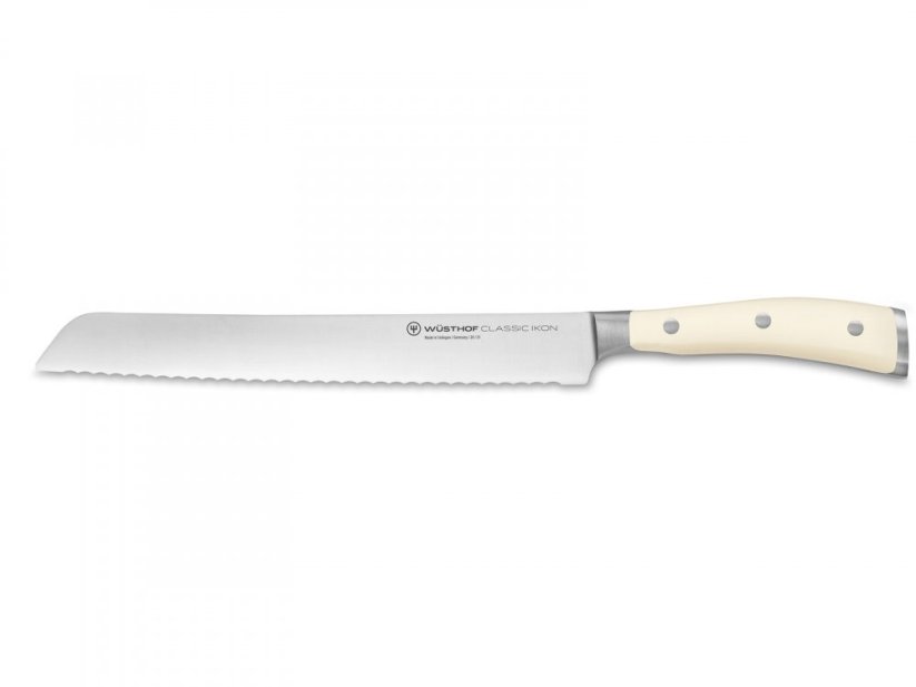 CL IKON CREME Blok s 9ks nožů (nůž na chleba dvojité vroubkování)
