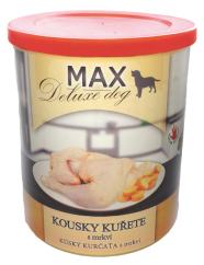 MAX deluxe kousky kuřete s mrkví 400g