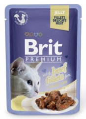 Brit Premium Cat Delicate Fillets in Jelly with Beef 85g