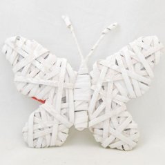 Proutěný motýl v bílé barvě