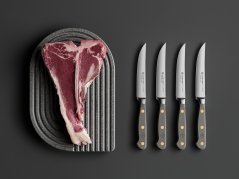 Sada 4 nožů na steaky Classic Colour 12 cm Velvet Oyster