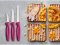 Create Collection Sada kuchyňských nožů růžová 3 ks