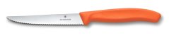 Swiss Classic, steak & pizza knife, 11cm, wavy, orange