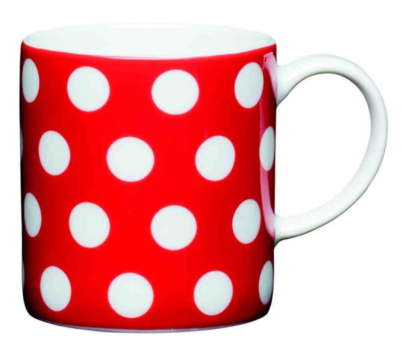 Porcelánový hrníček na espresso Polka Dot - Barva: červená