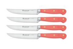 Sada 4 nožů na steaky Classic Colour 12 cm Coral Peach