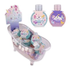 PĚNA do koupele 30ml MAGICAL UNICORN and MERMAID 18 ks v plastové vaně, 2motivy/vůně ACCENTRA