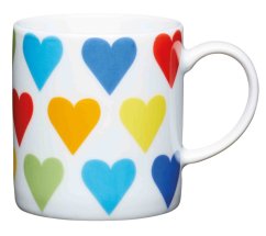 Porcelánový hrníček na espresso Hearts