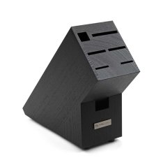 Blok na 5 nožů, ocílku a nůžky, černý