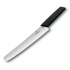 Nůž na pečivo 22 cm, Swiss Modern, černý