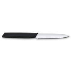 Nakrajovací nůž Swiss Modern, 10 cm, černý