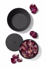 Poklice na mísu Nettuno / Hera L Carbon Black 25 cm