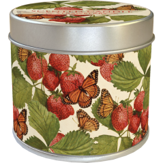 Vonná svíčka v plechové dóze Strawberry & Butterfly