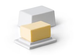 Dóza na máslo 125 g bílá