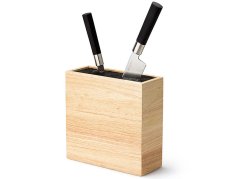 Blok na nože s flexi vložkou, gumovník, 22x9x21,5 cm