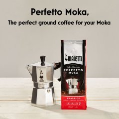 BIALETTI, Perfetto Moka Bezkofeinová 250g (mletá káva)