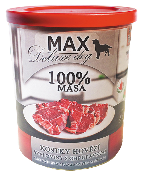 MAX deluxe kostky hovězí svaloviny s chrupavkou 800g