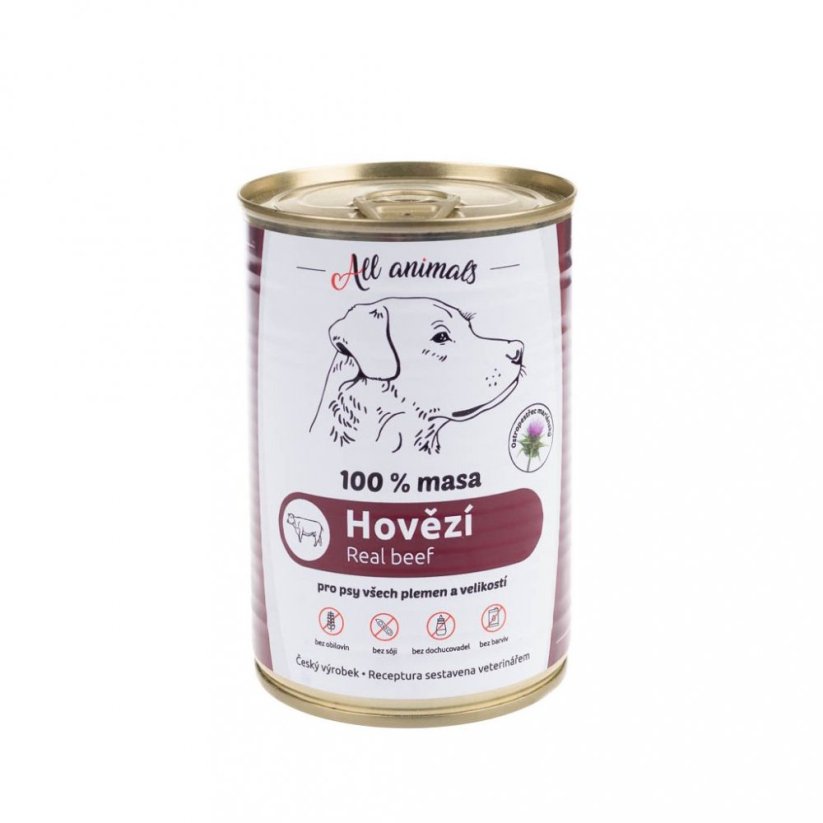 All Animals DOG hovězí mleté 400g