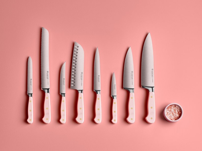 CLASSIC COLOUR Sada 4 nožů na steaky, Pink Himalayan Salt, 12 cm