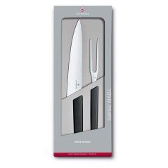 Sada nůž+vidlice, Swiss Modern, černá