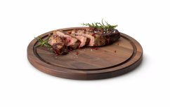 Prkénko na servírování steaků 28 cm kulaté