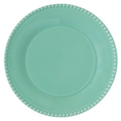 Porcelánový jídelní talíř Tiffany Aquamarine