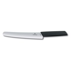 Nůž na pečivo 22 cm, Swiss Modern, černý