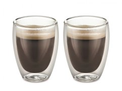 Sklenice na kávu, dvojité sklo, 150 ml, sada 2 ks