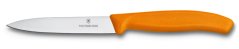 Nůž kuchyňský oranžový 10cm