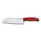 Nůž Santoku Swiss Classic, 17 cm, červený