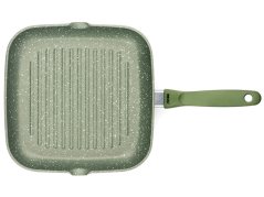 Zelená nepřilnavá grilovací pánev 26x26 cm DR GREEN, na indukci